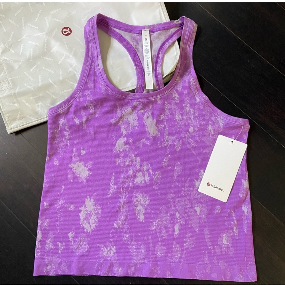 LULULEMON SWIFTLY TECH RACERBACK 2.0 *RACE Shadow bloom moonlit magenta SZ 8